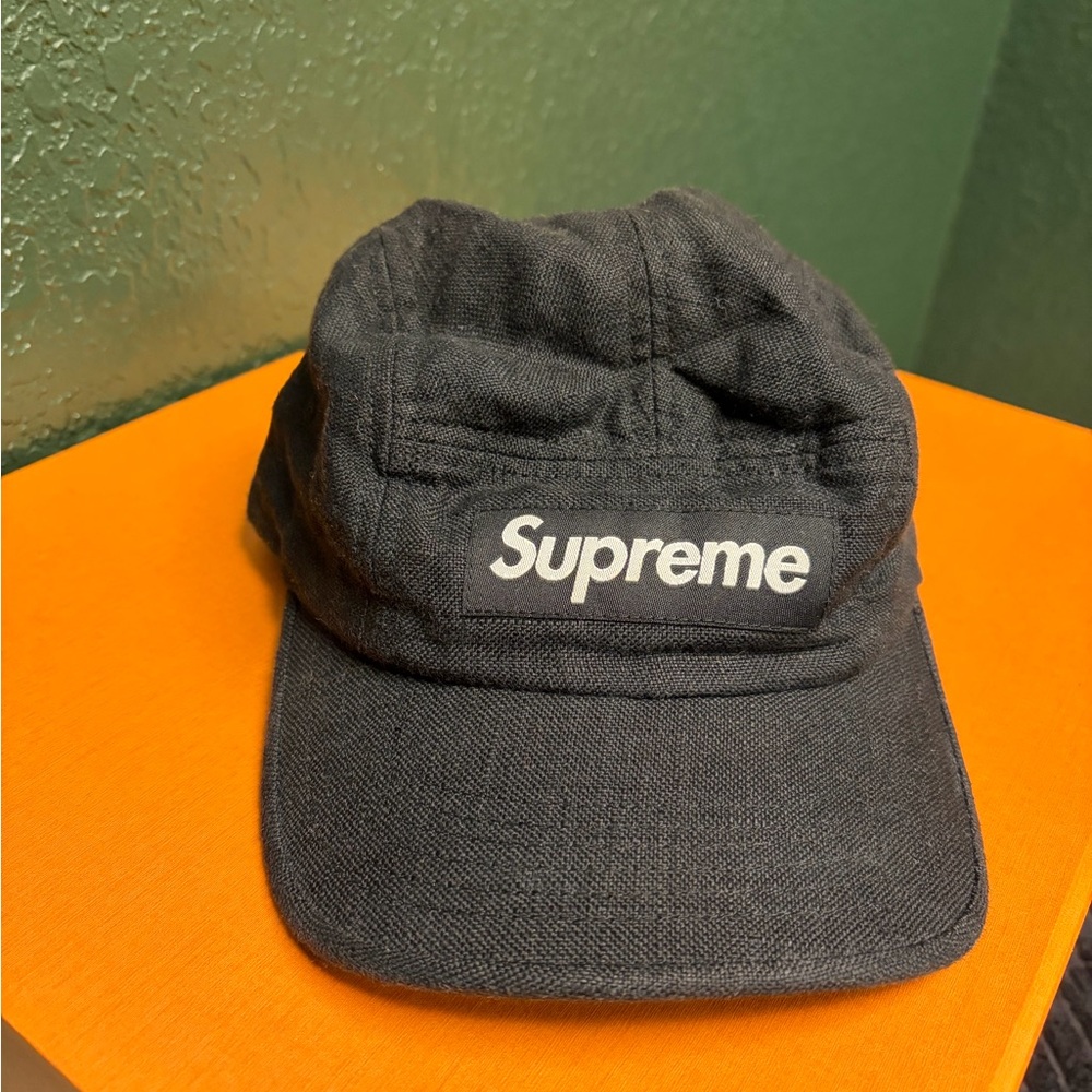 Supreme Black Logo Hat